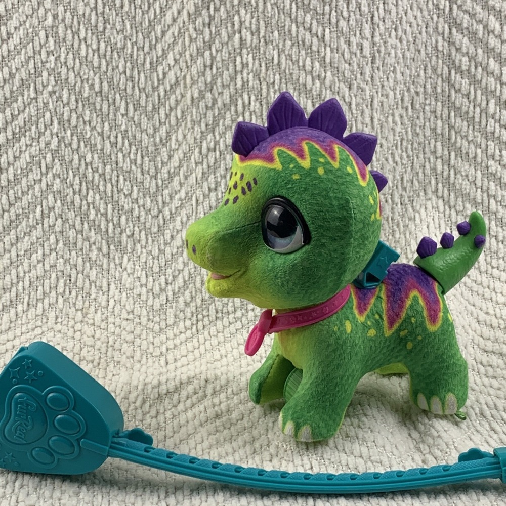 FurReal Walkalots Big Wags Dinosaur Green Interactive Pet‎ Toy Works Great